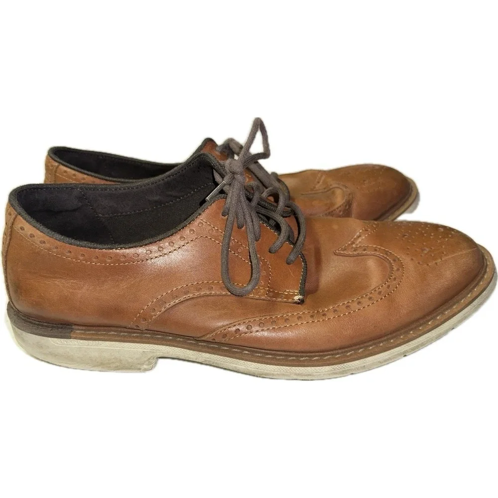 Cole Haan Men's 10.5M Original Grand‎ Wingtip Oxford Brown Leather C34120 Shoes